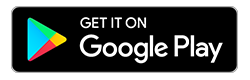 Black button with link to google play